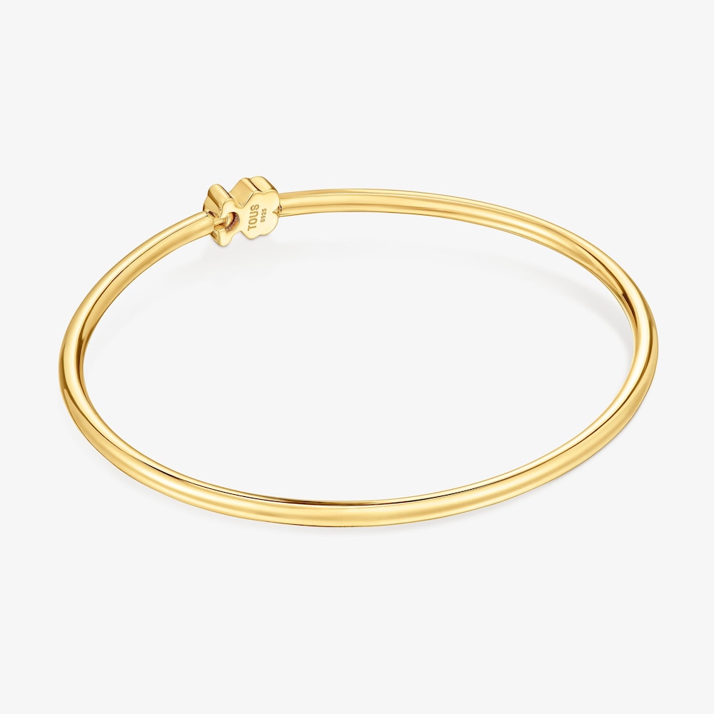 N&aacute;ramok s 18kt zlat&yacute;m povlakom na striebro s pr&iacute;veskom medved&iacute;ka Sweet Dolls