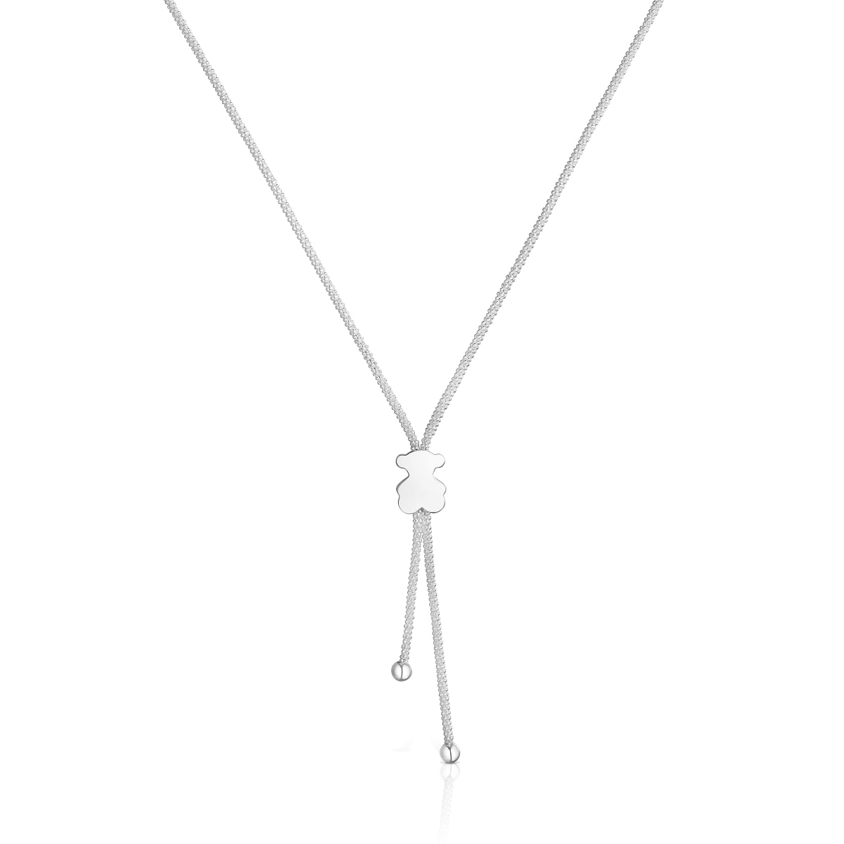 Tous - Collar Corto De Plata Motivo Oso 12 Mm Icon Mesh - Plateado