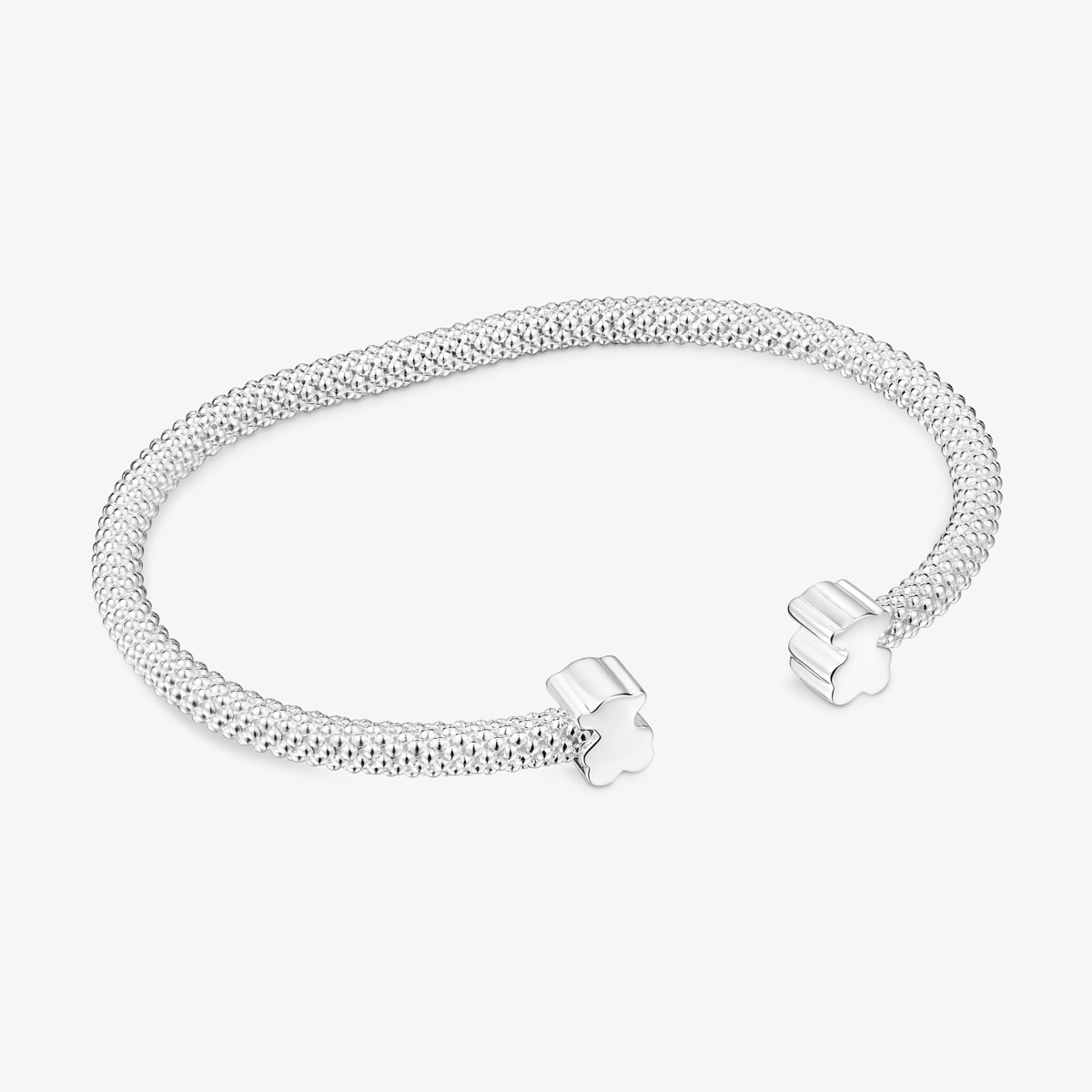 Tous - Pulsera Esclava De Plata Motivos Oso 7 Mm Icon Mesh - Plateado