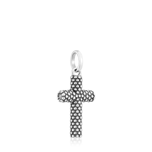 Colgante cruz de plata 22 mm TOUS Man