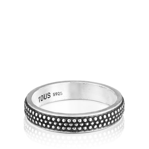 4 mm silver Ring TOUS Man