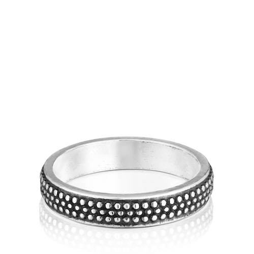 4 mm silver Ring TOUS Man