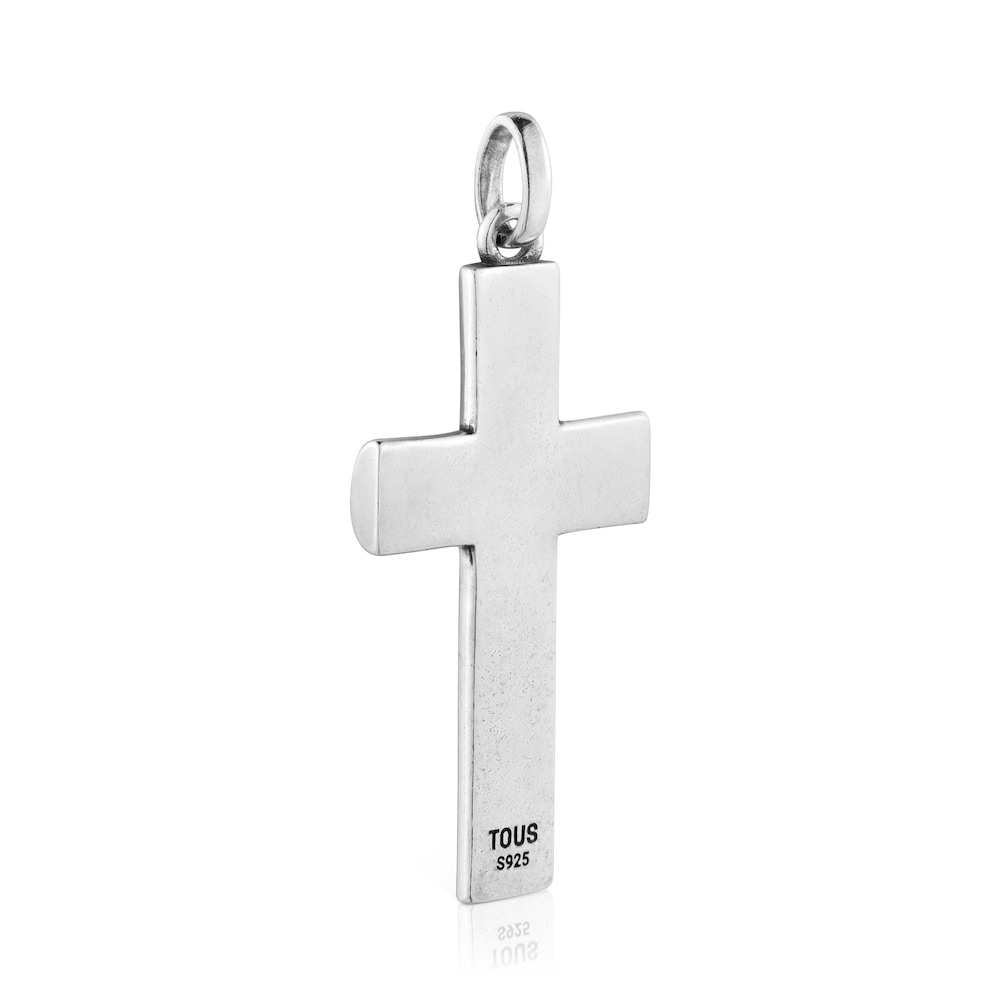 Colgante cruz de plata 32 mm TOUS Man image number 2