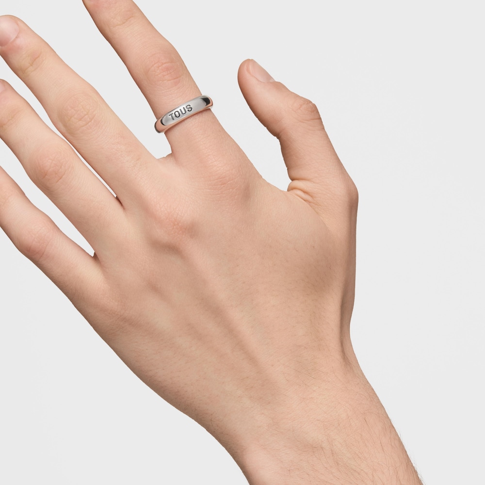 Anello in argento da 5&nbsp;mm TOUS Man