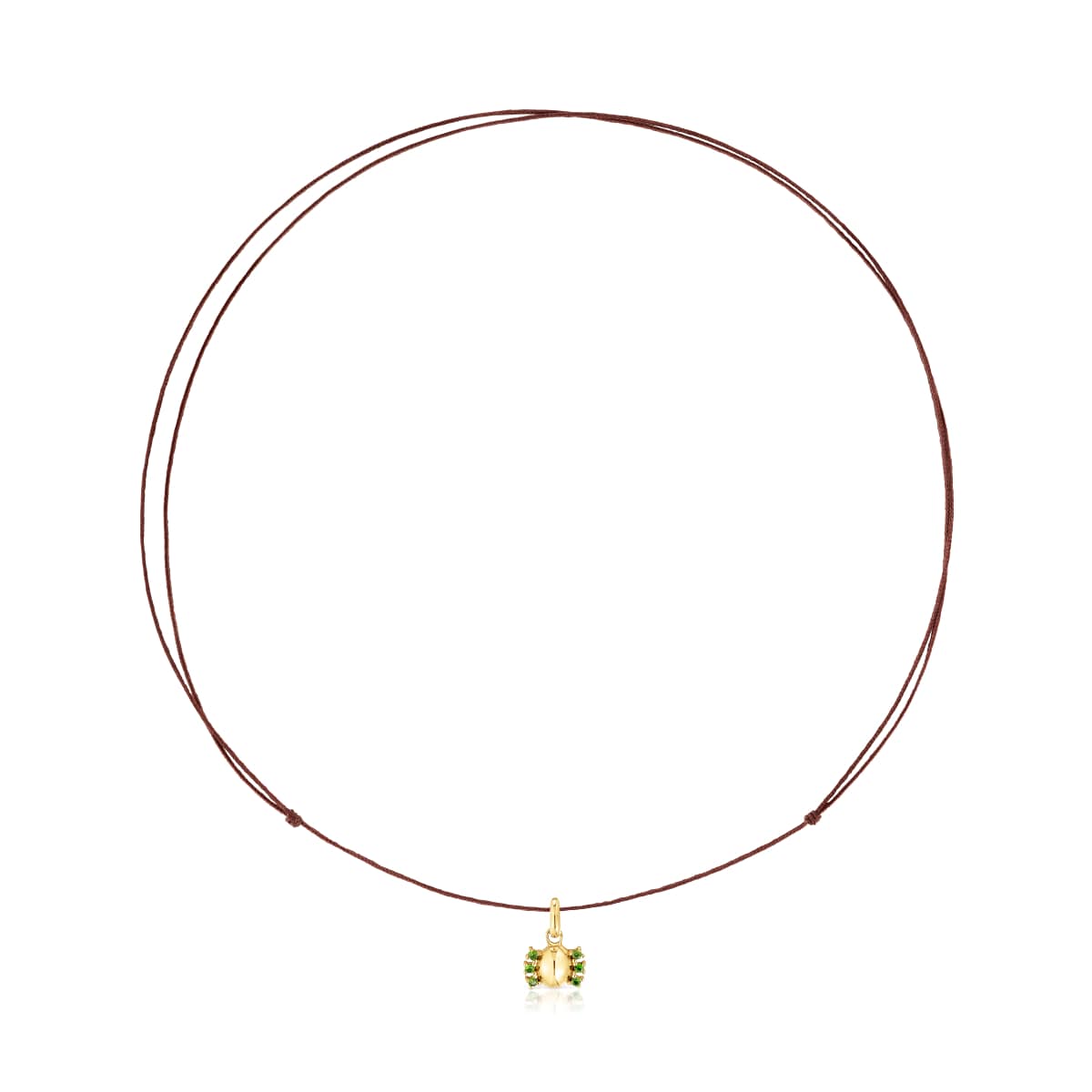 Tous - Collar Con Baño De Oro 18 Kt Sobre Plata Y Cromodiópsido Virtual Garden - Dorado