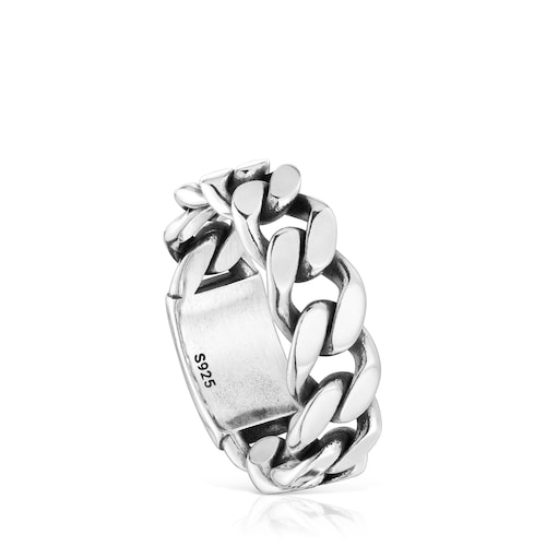 Anillo cadena de plata 7 mm TOUS Man