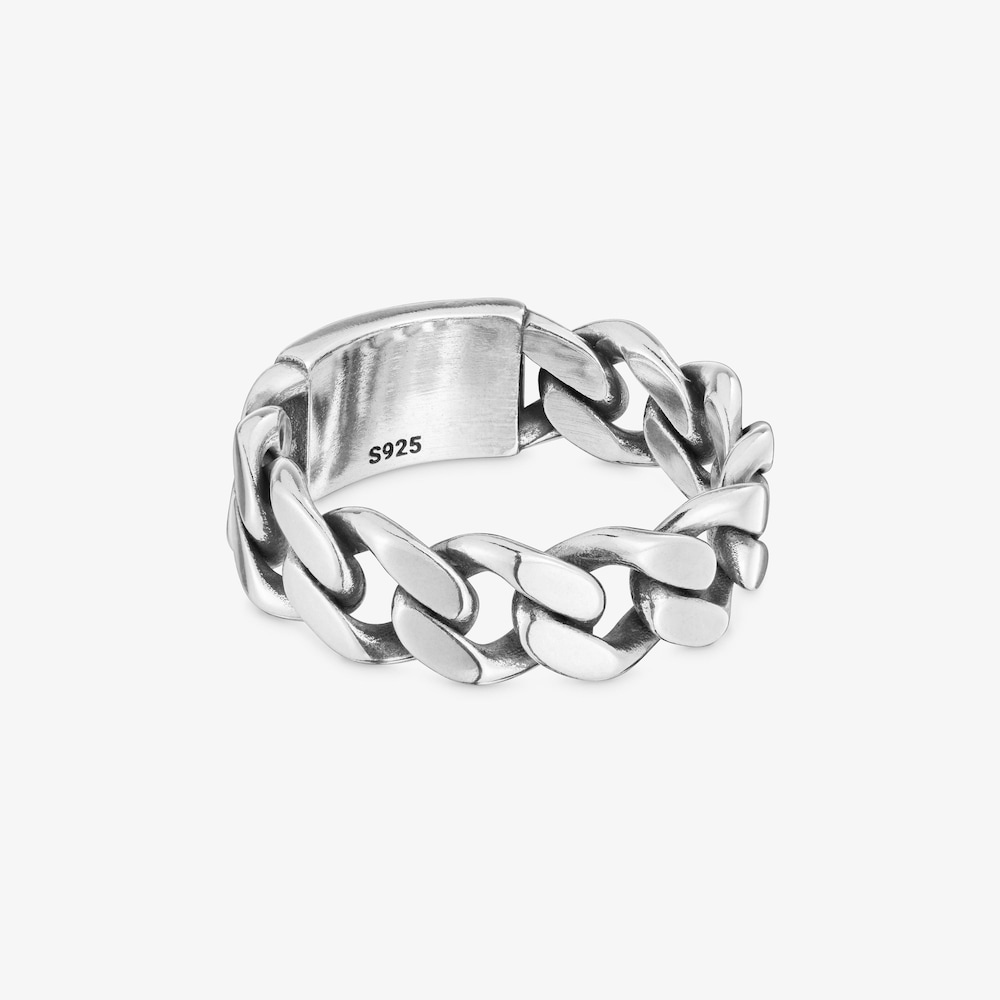 Anillo cadena de plata 7 mm TOUS Man