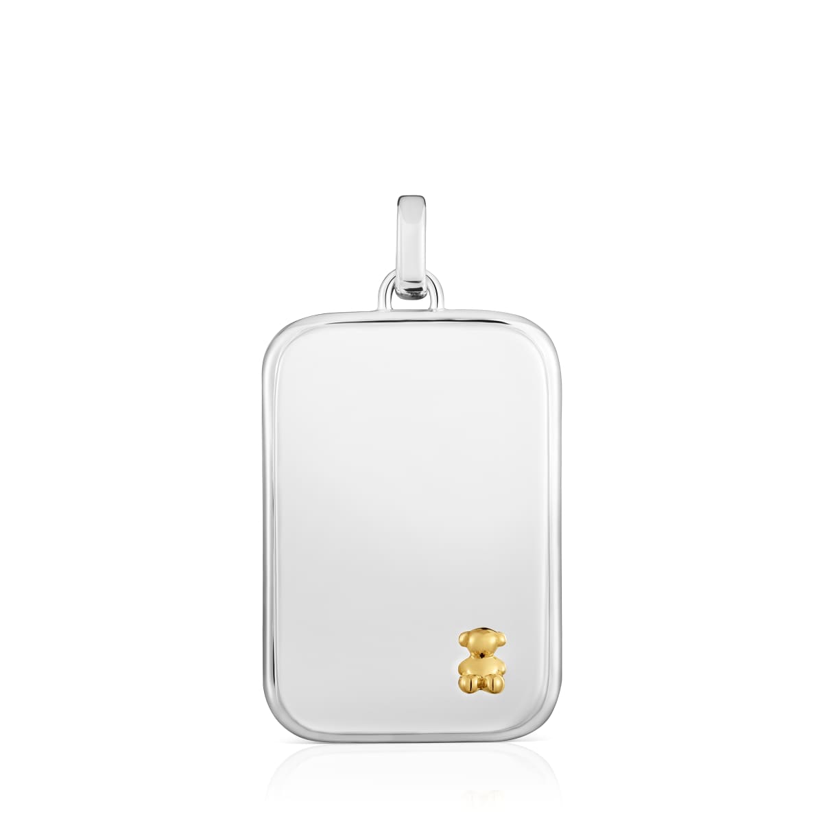 Tous - Colgante Bicolor Motivo Oso Tous Man - Plateado