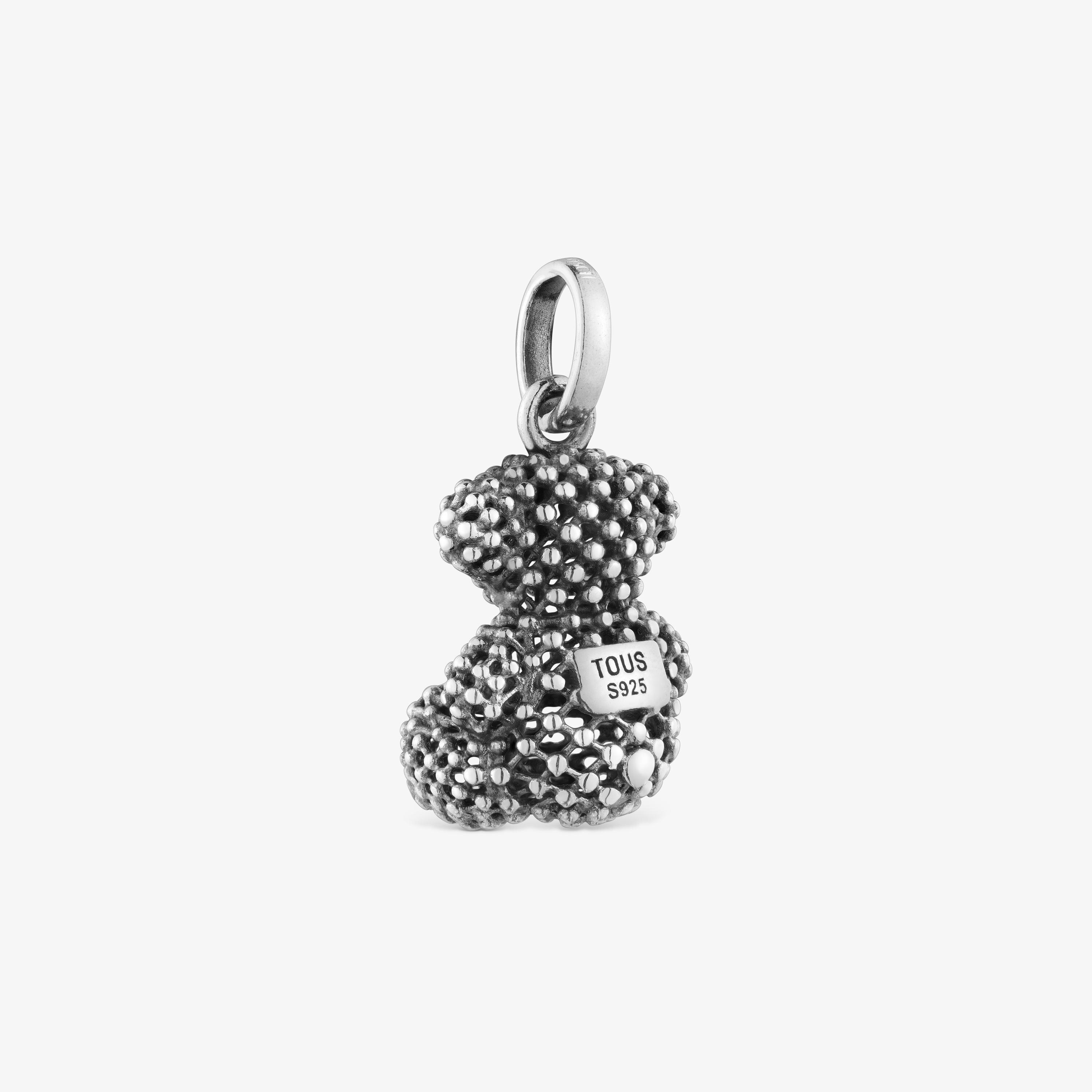 16 mm silver bear Pendant TOUS Man
