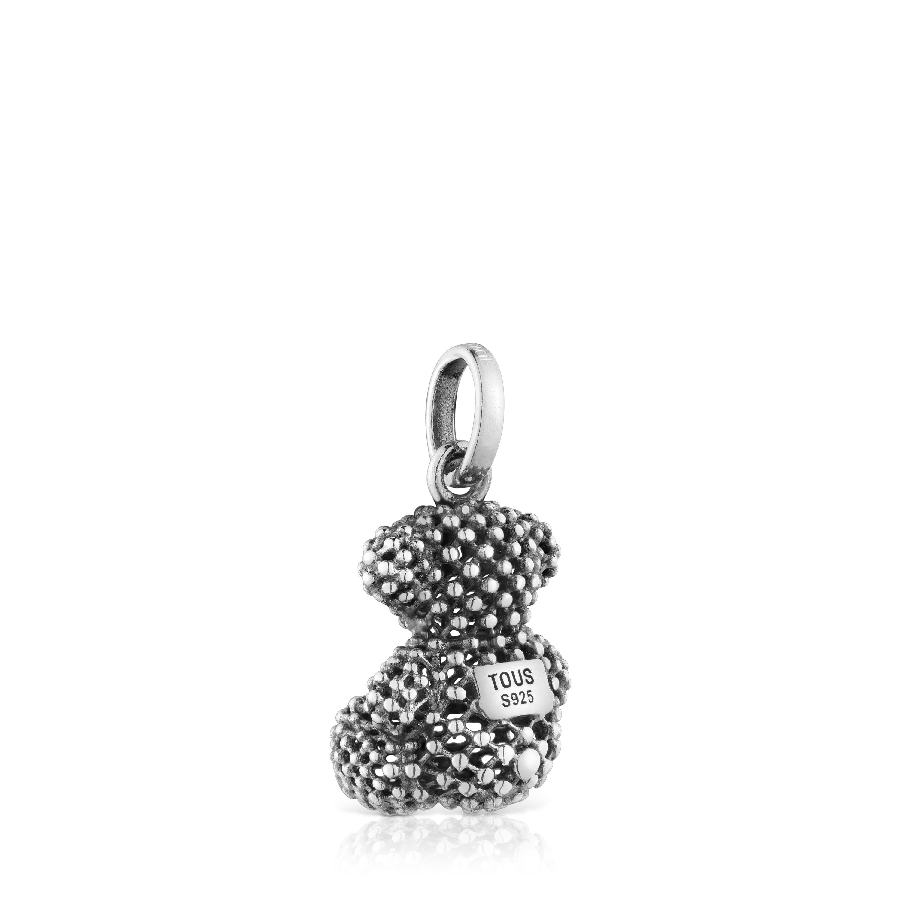 16 mm silver bear Pendant TOUS Man