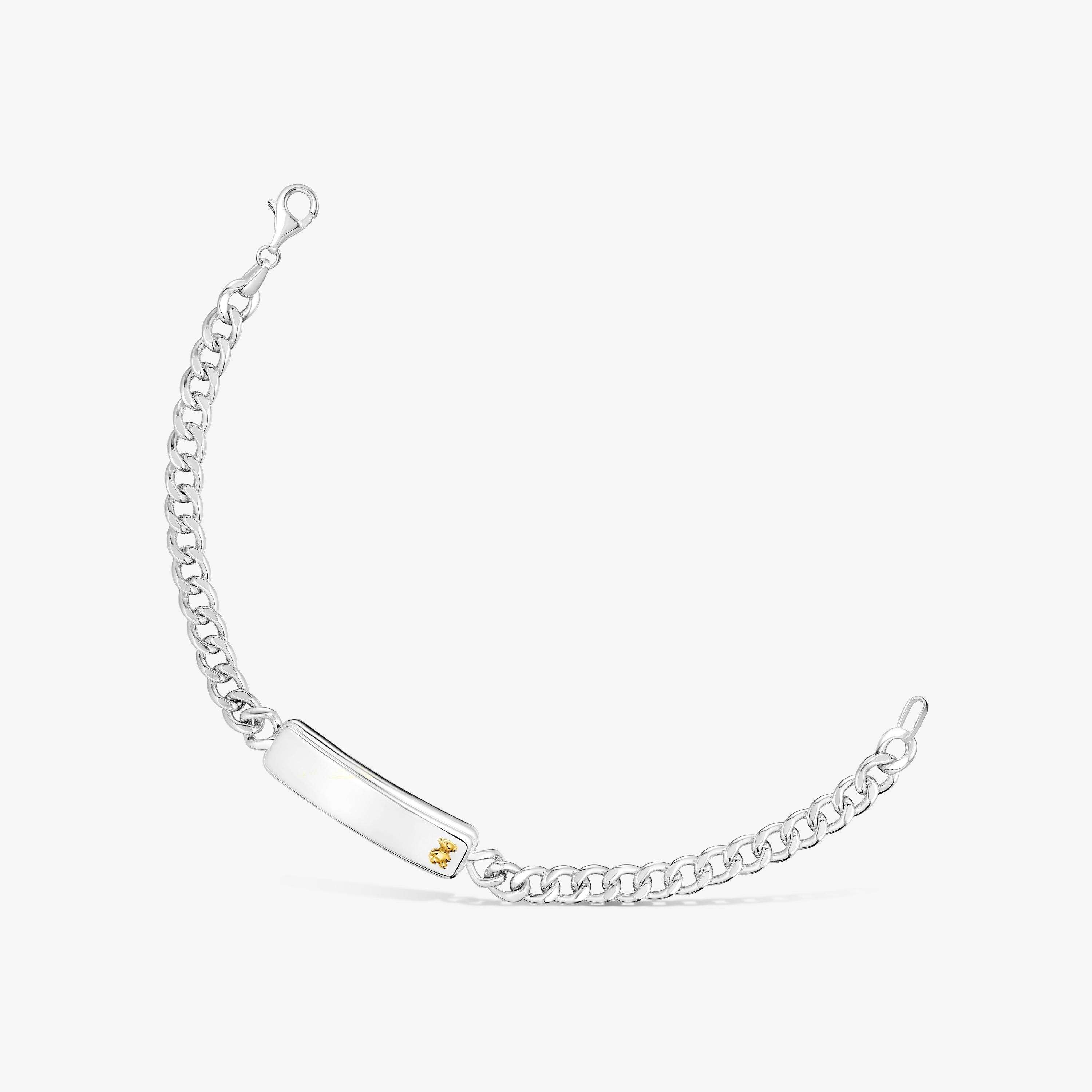 Two-tone bear-motif chain Bracelet TOUS Man