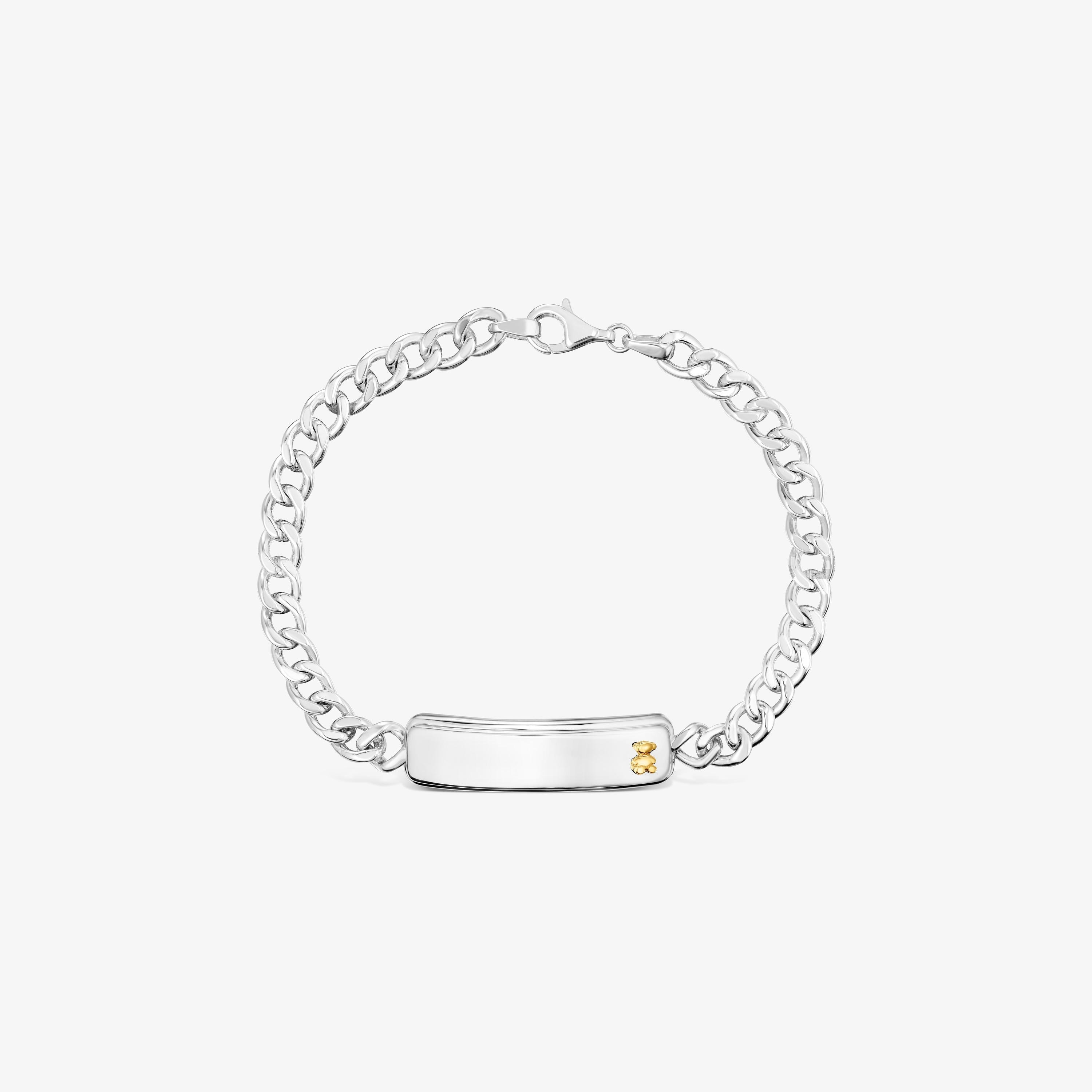 Two-tone bear-motif chain Bracelet TOUS Man