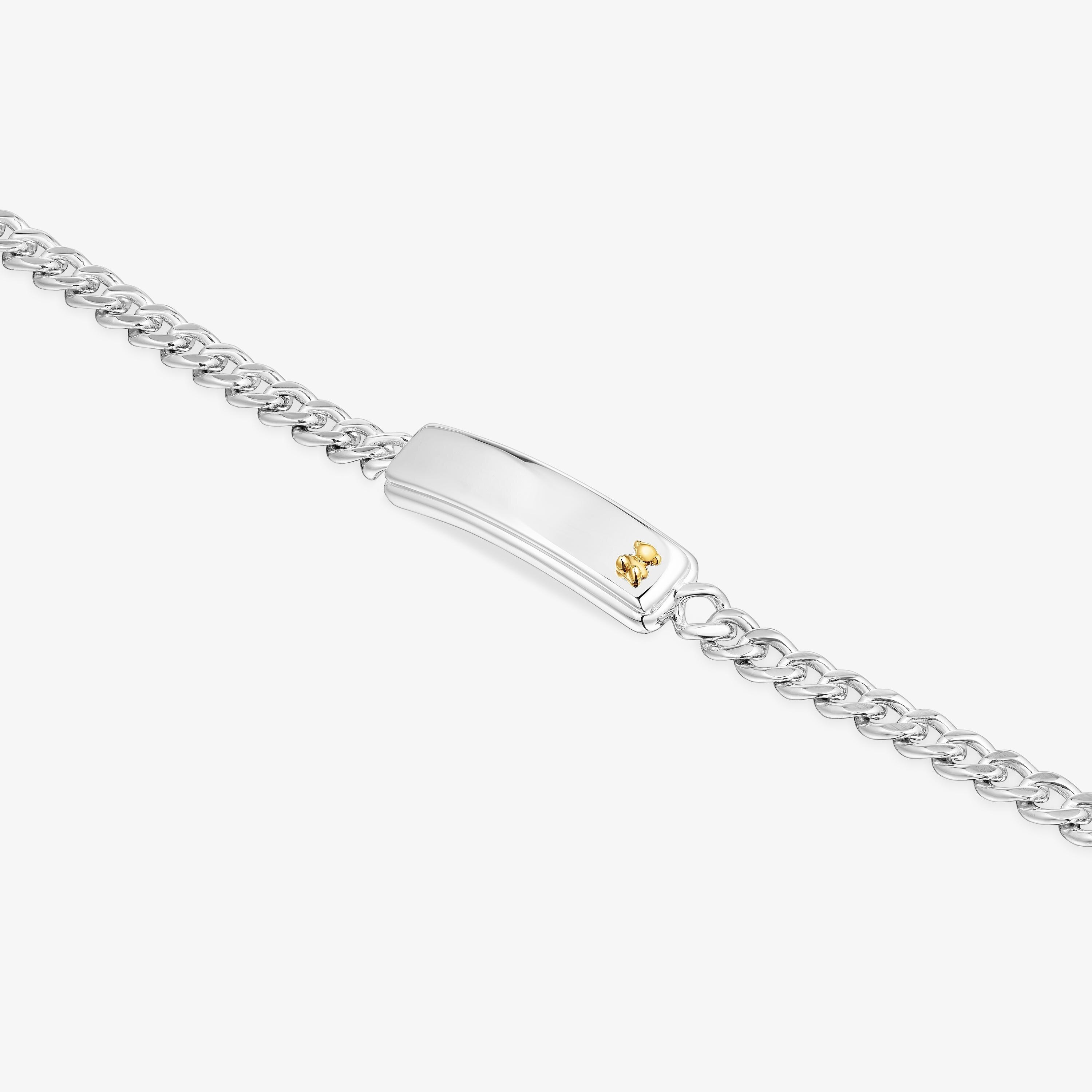 Two-tone bear-motif chain Bracelet TOUS Man