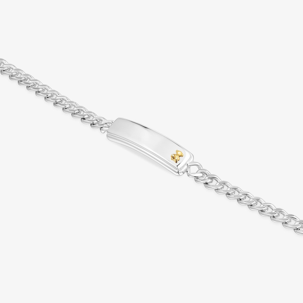 Dvoubarevn&yacute; řet&iacute;zkov&yacute; N&aacute;ramek s&nbsp;motivem medv&iacute;dka TOUS Man