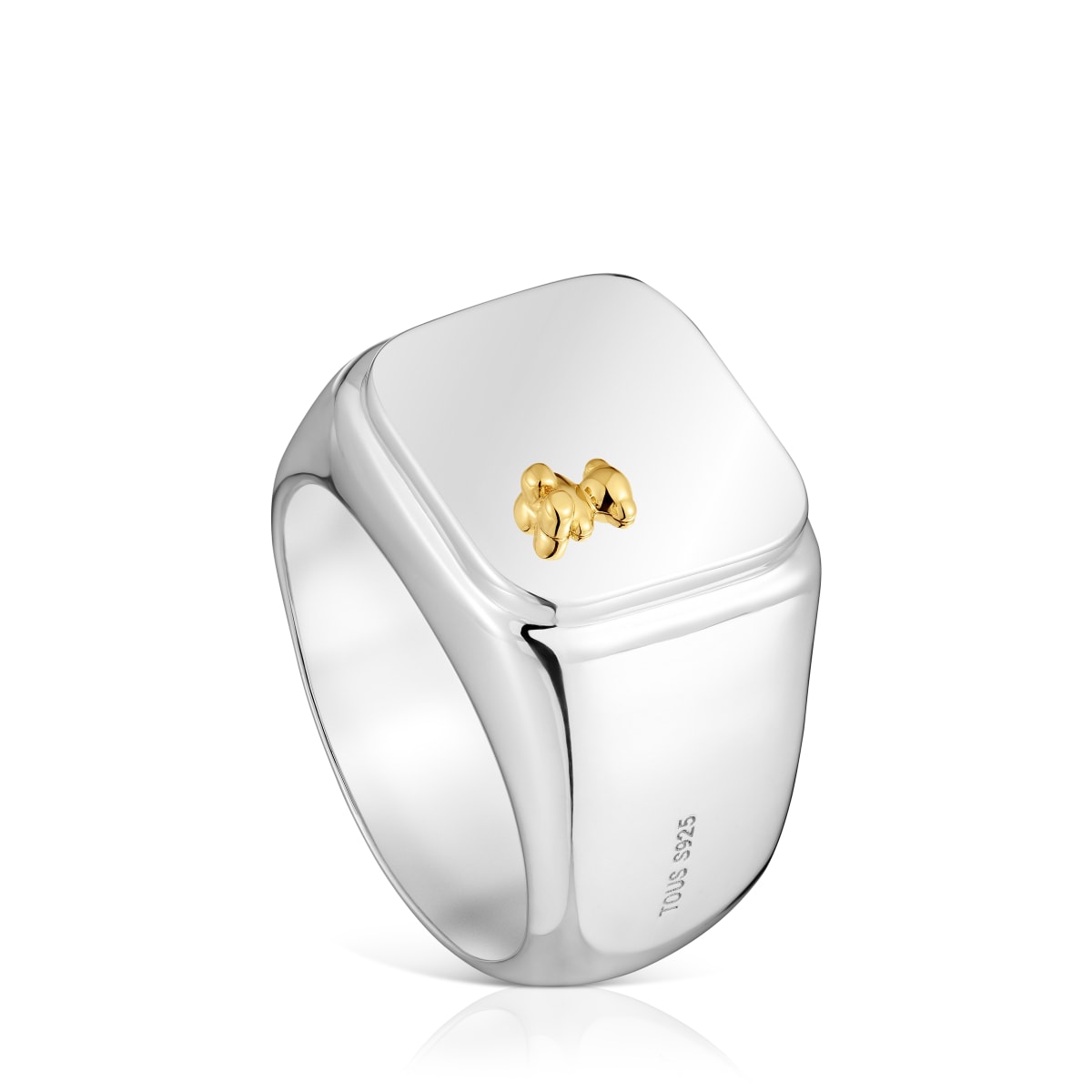 Tous - Anillo Sello Bicolor Motivo Oso Tous Man Talla 18