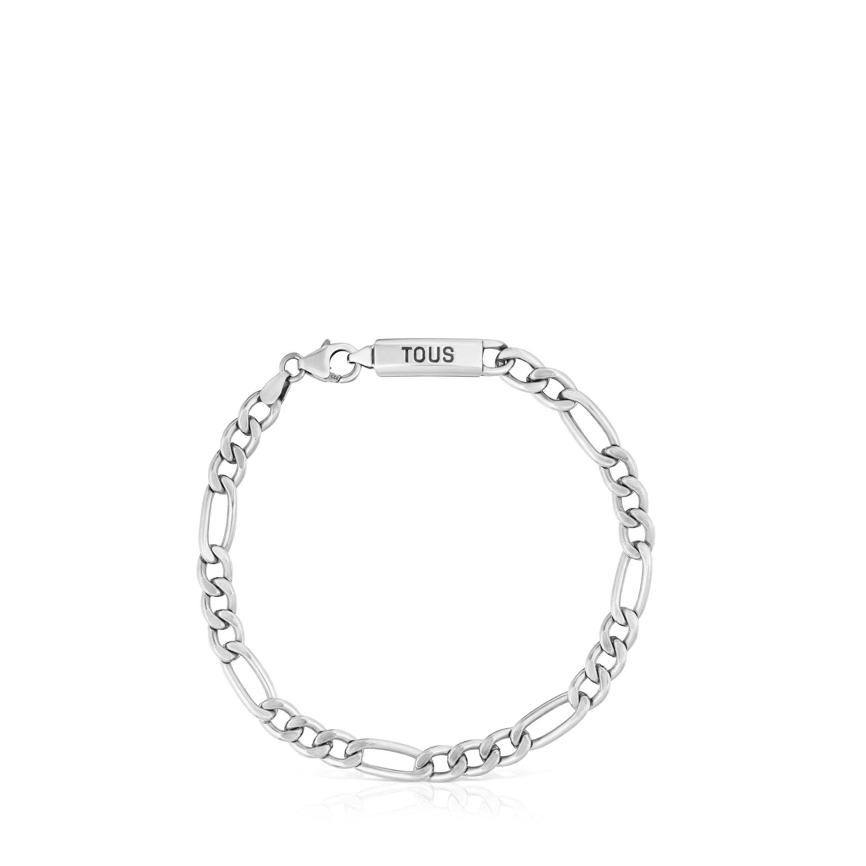 Pulsera cadena barbada de plata TOUS Man