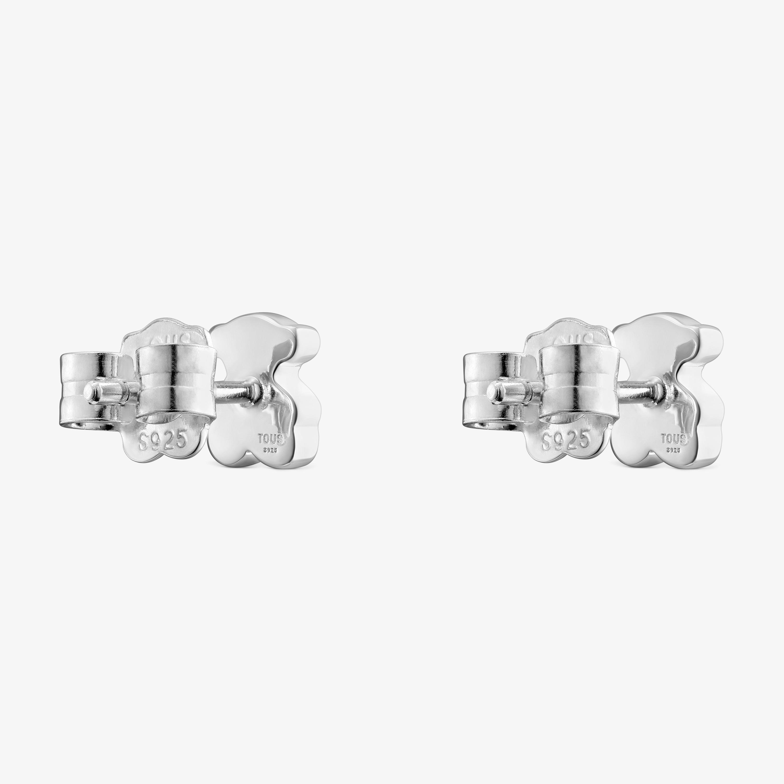 Silver 6mm Bear earrings Sweet Dolls