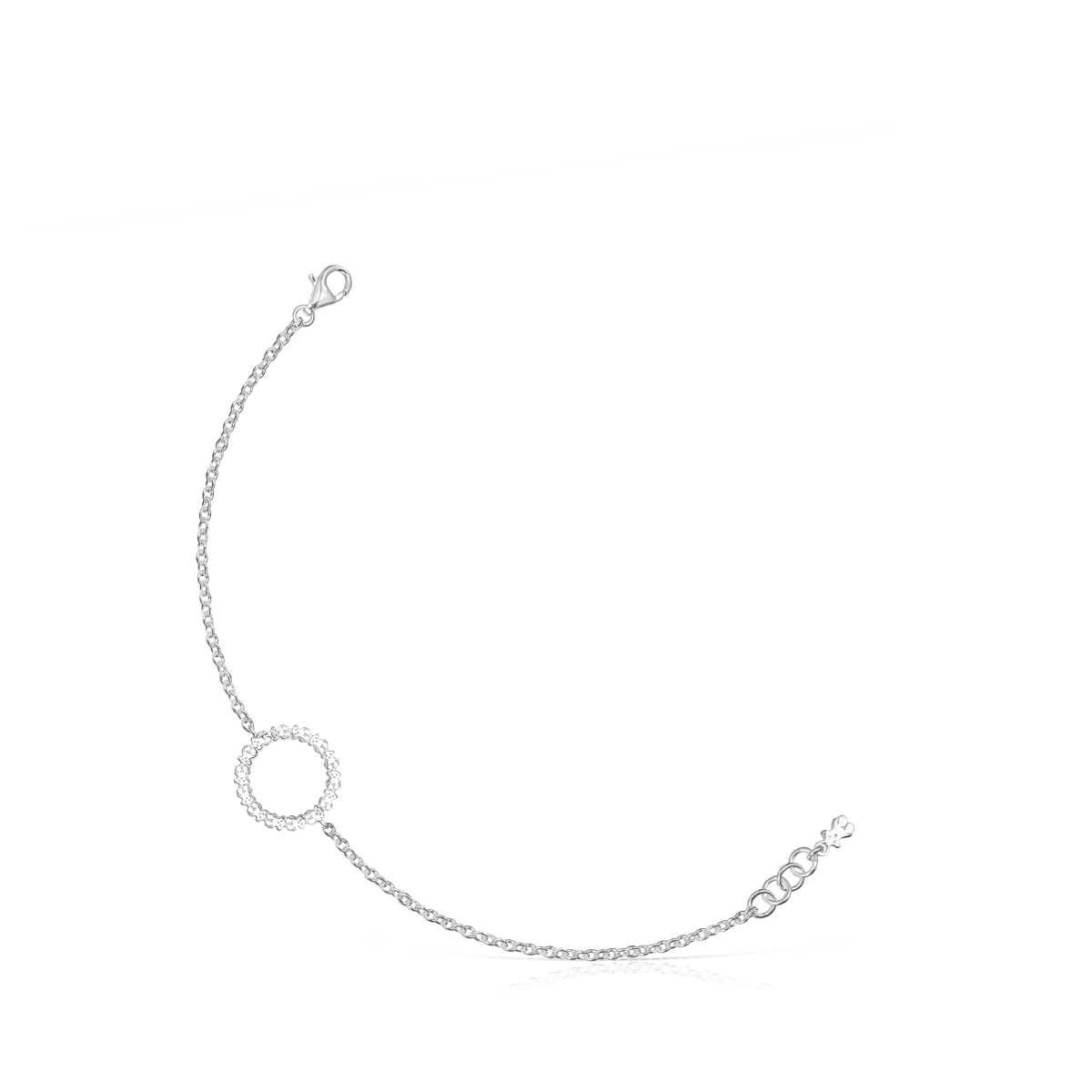 Tous - Pulsera Disco De Plata Straight - Plateado