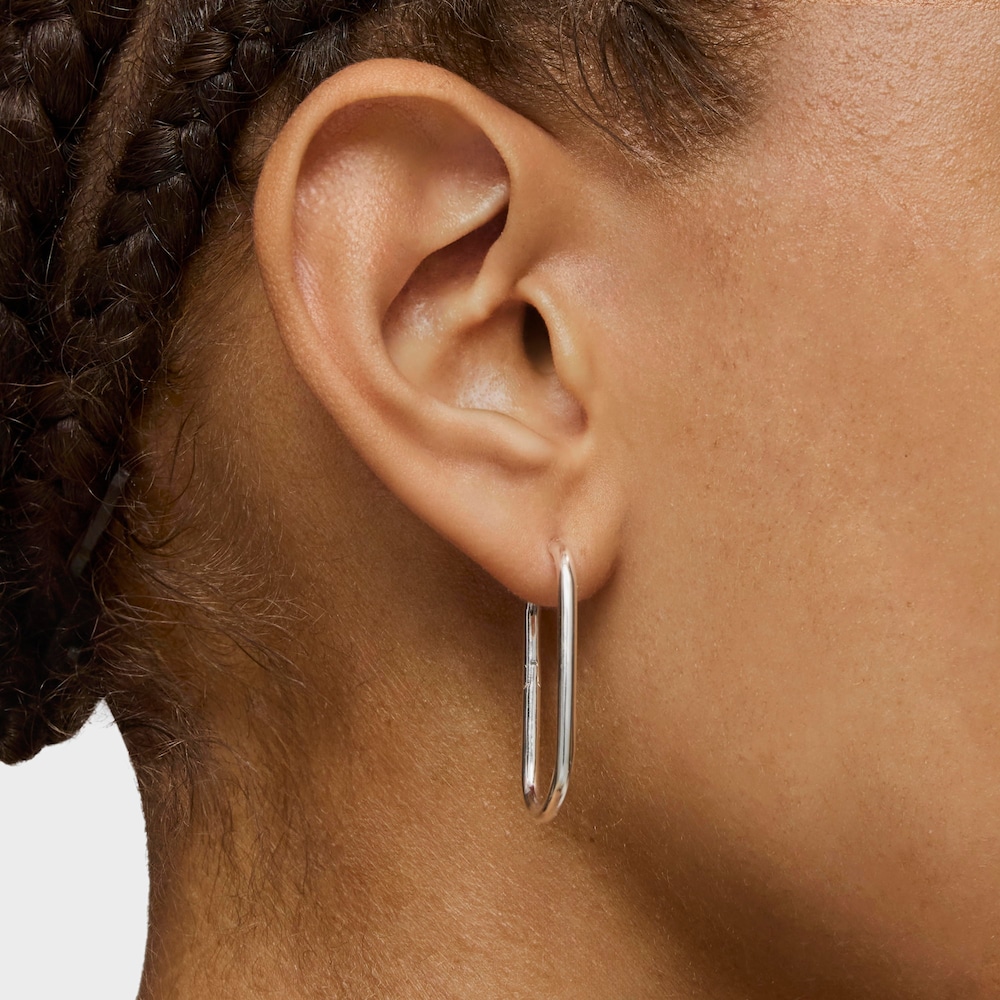 Dwukolorowe kolczyki kreolki z motywem misia Sweet Dolls