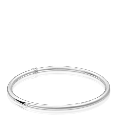 Pulsera esclava cerrada de plata Hold