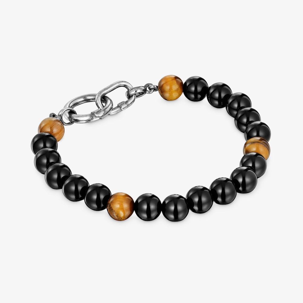 Strieborn&yacute; N&aacute;ramok s&nbsp;&oacute;nyxom, tigr&iacute;m okom a&nbsp;kr&uacute;žkami Hold Man