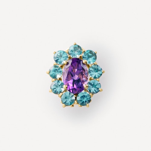 Gold earrings with amethyst and apatite TOUS ATELIER