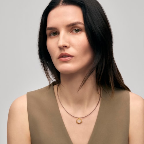 Gold pendant with rose quartz and citrine TOUS ATELIER