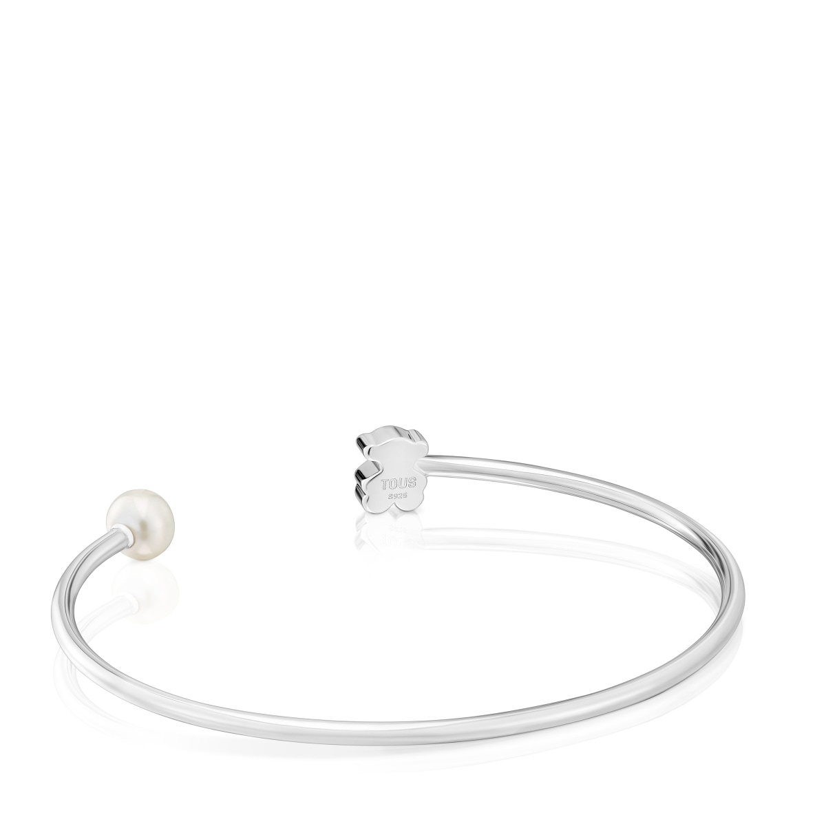 Silver Bangle with cultured pearl Sweet Dolls