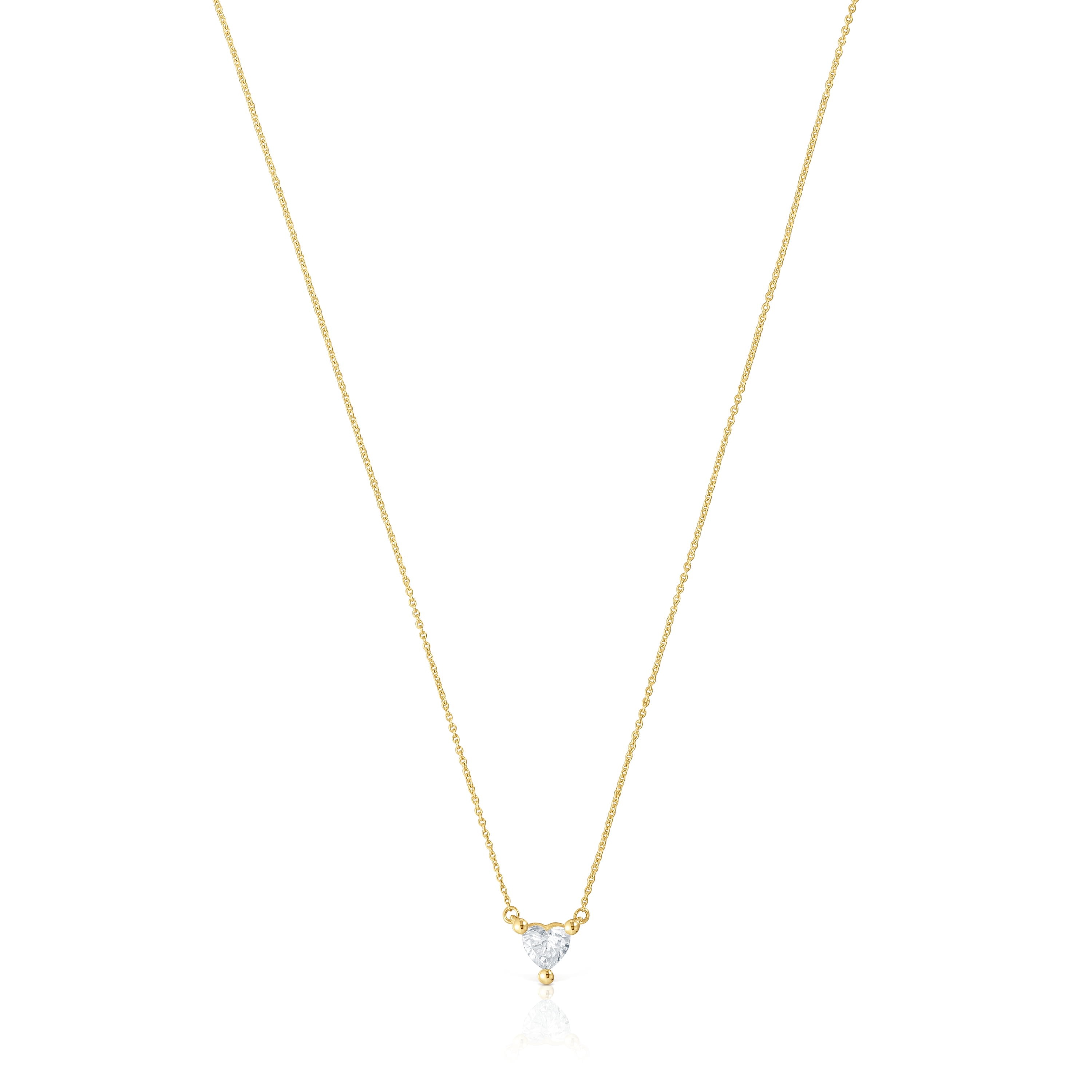 Collar corto de oro con diamante creado en laboratorio Garden Of Love LGD