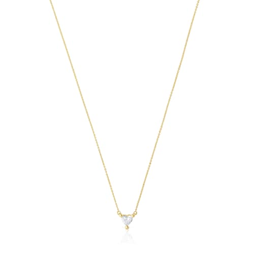 Collar corto de oro con diamante creado en laboratorio Garden Of Love LGD
