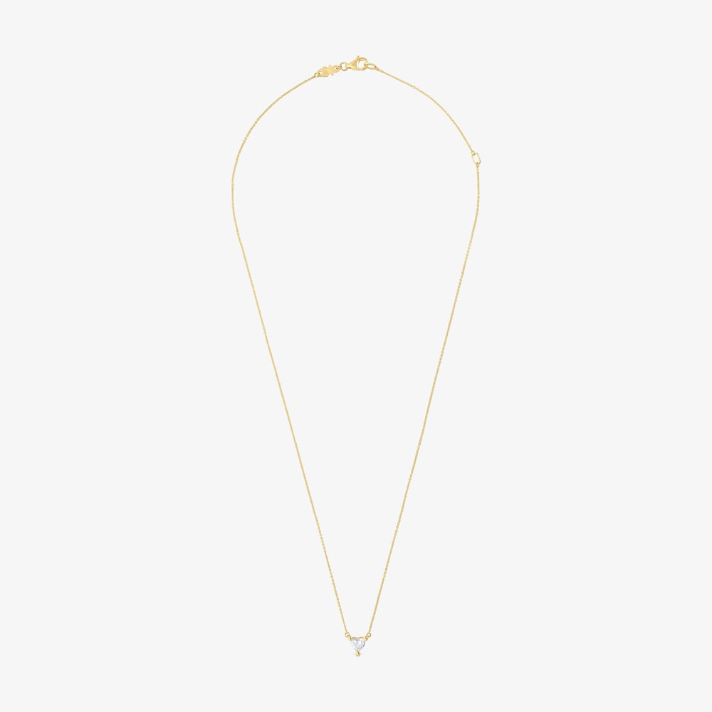 Collier en or avec diamant cr&eacute;&eacute; en laboratoire court Garden Of Love LGD