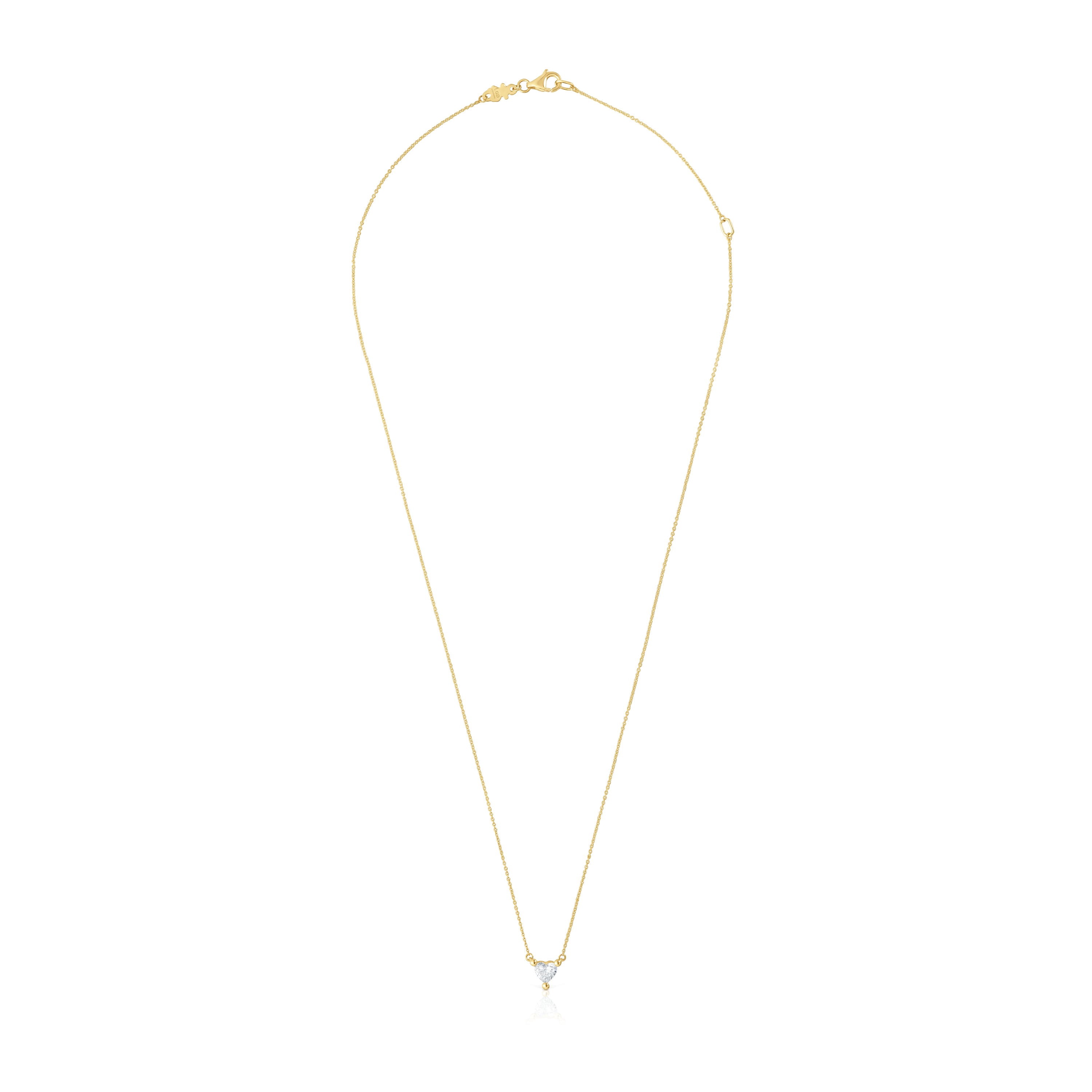Collar corto de oro con diamante creado en laboratorio Garden Of Love LGD
