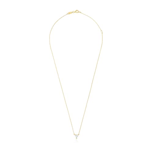 Collar corto de oro con diamante creado en laboratorio Garden Of Love LGD