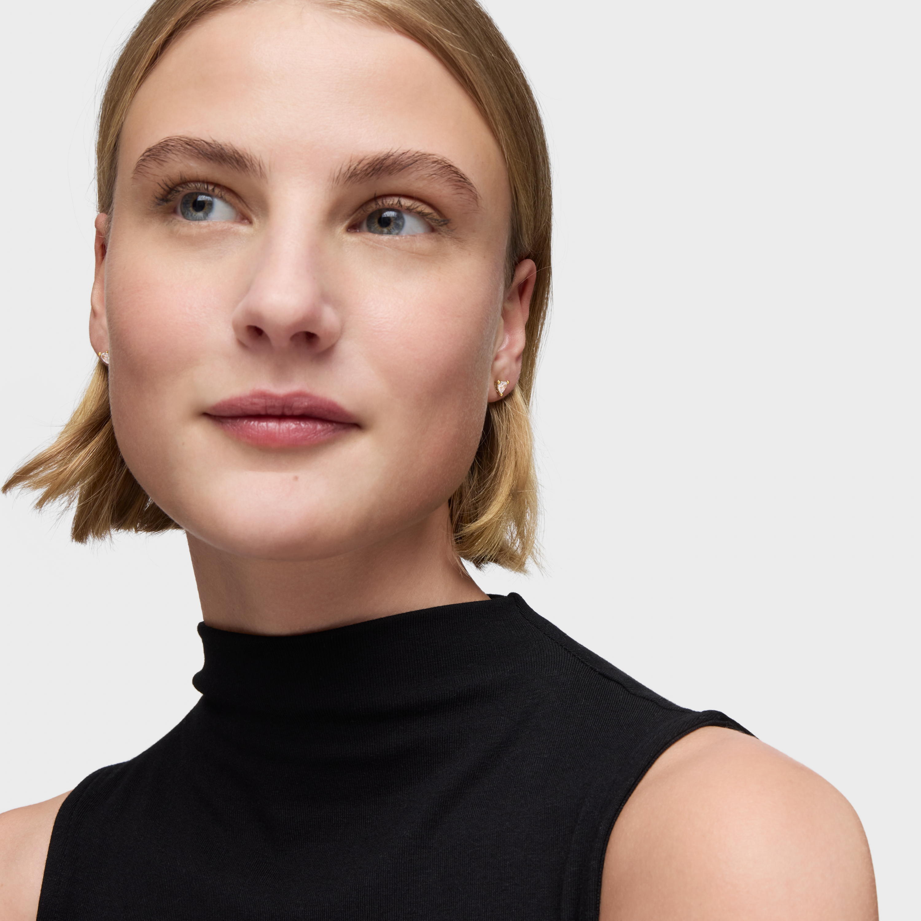 18K solid gold Earrings with lab-grown diamonds Garden Of Love LGD