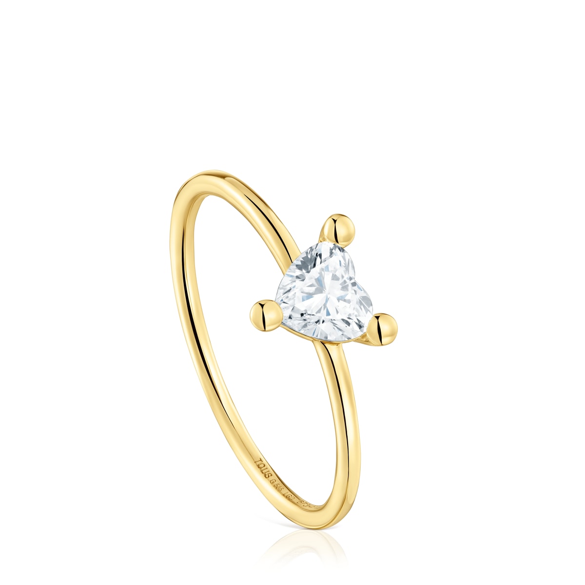 Gold Ring with lab-grown diamond Garden Of Love LGD