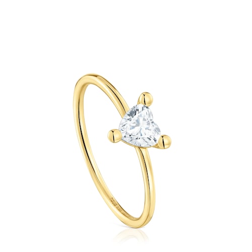 Gold Ring with lab-grown diamond Garden Of Love LGD
