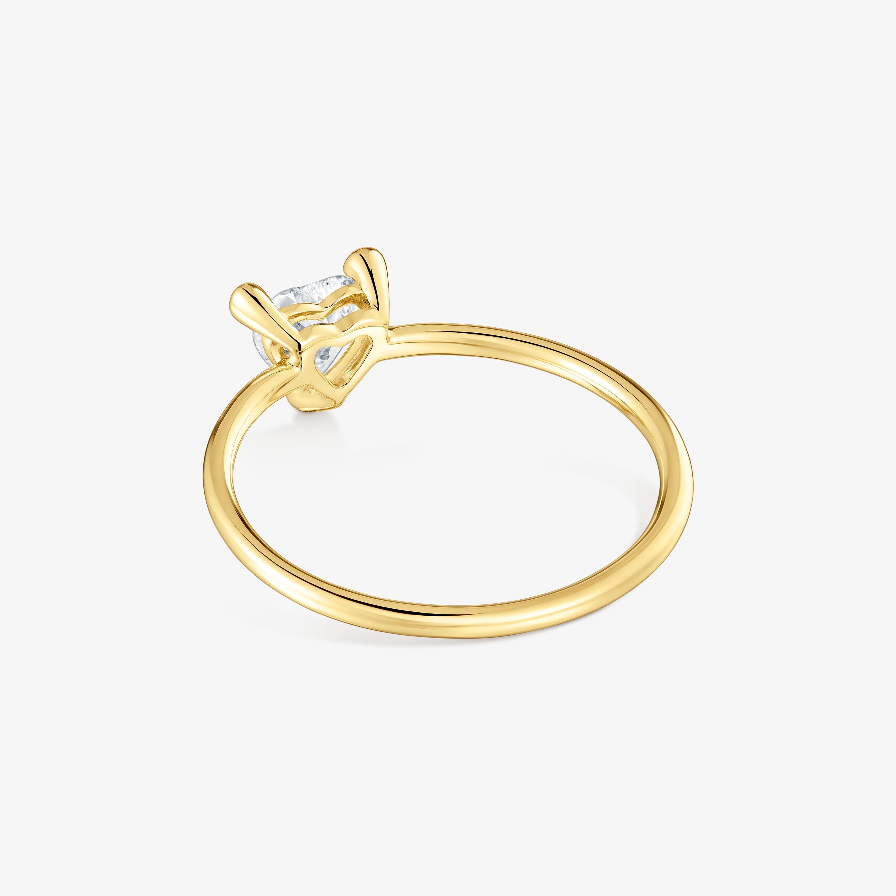 18K solid gold Ring with lab-grown diamond Garden Of Love LGD