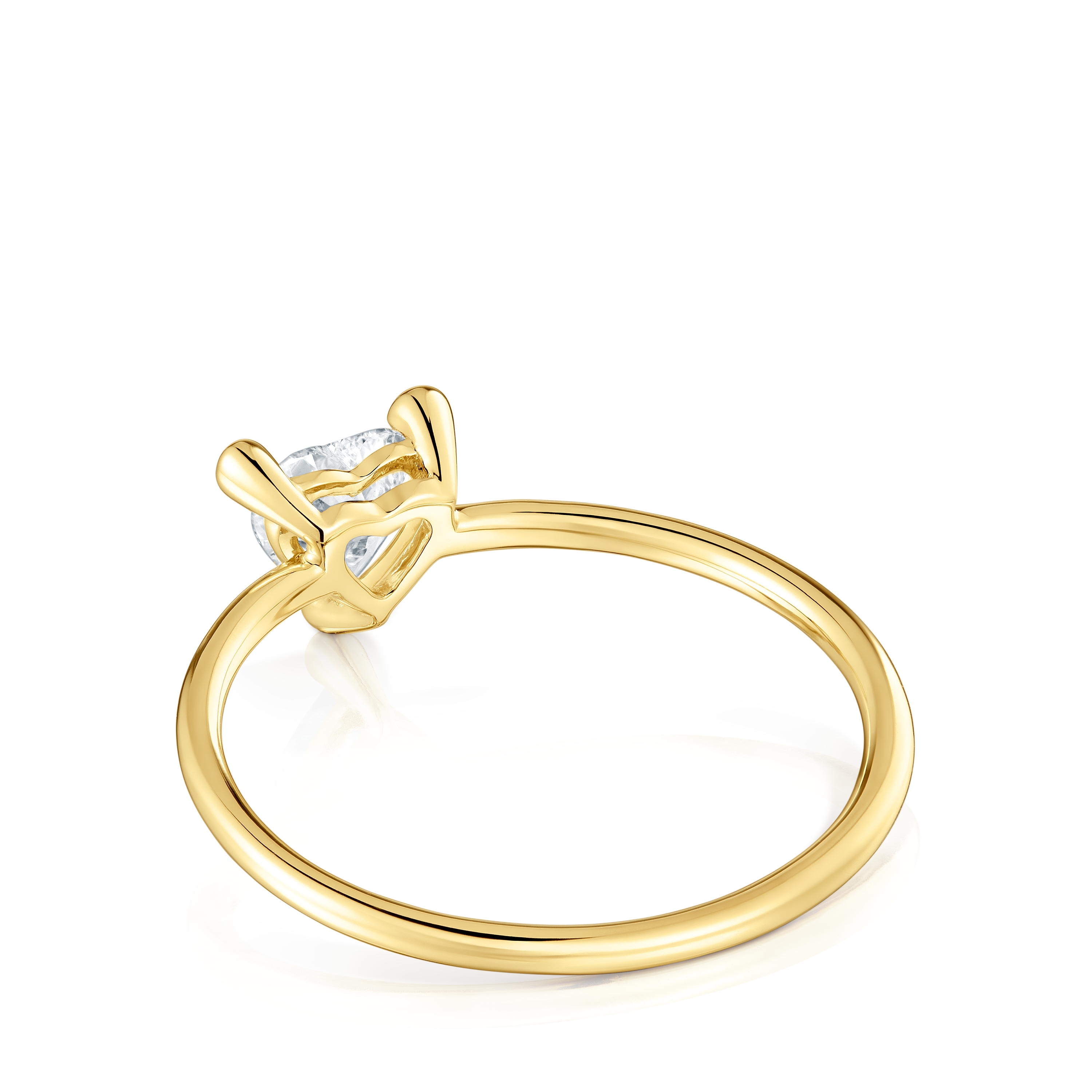 Gold Ring with lab-grown diamond Garden Of Love LGD