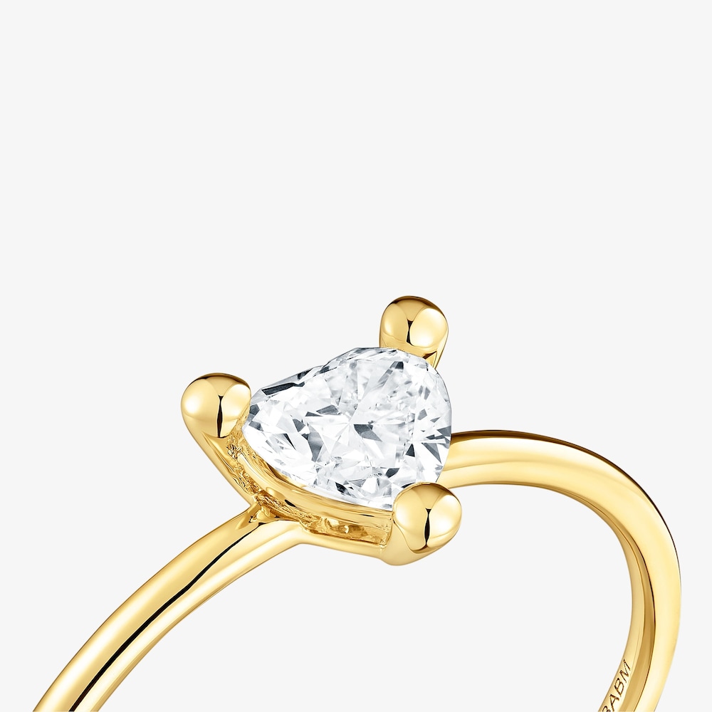 18K solid gold Ring with lab-grown diamond Garden Of Love LGD