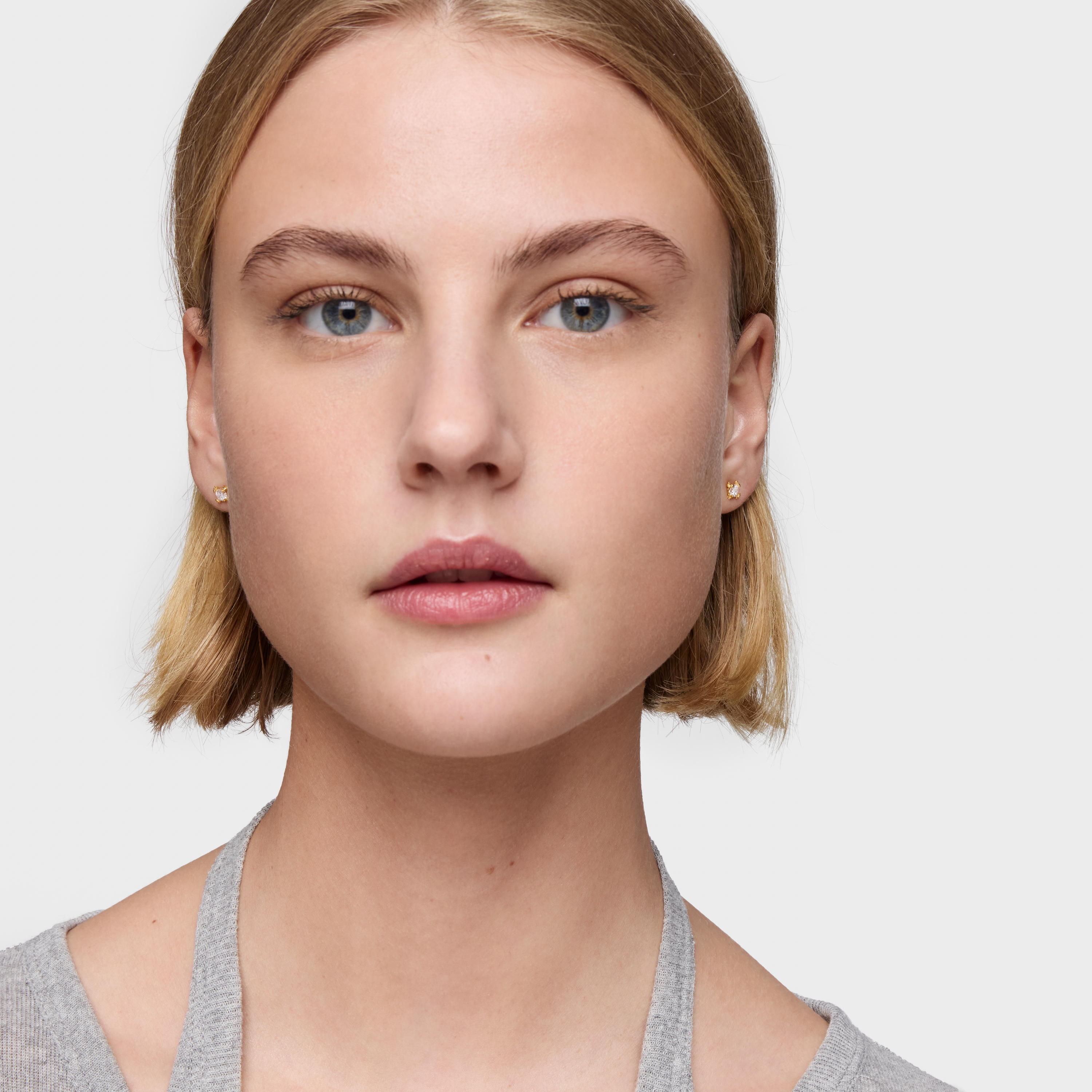 6mm 18K gold vermeil Earrings with lab-grown diamonds TOUS Color Lab