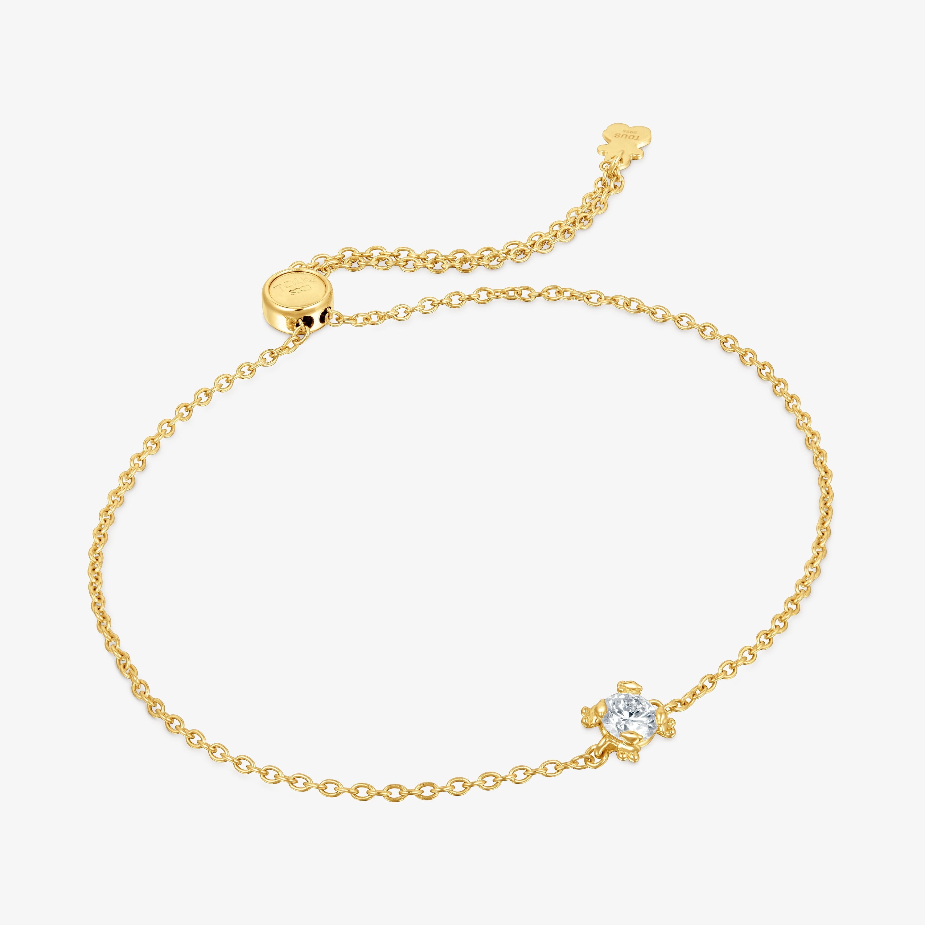 18K gold vermeil chain Bracelet with lab-grown diamond TOUS Color Pills