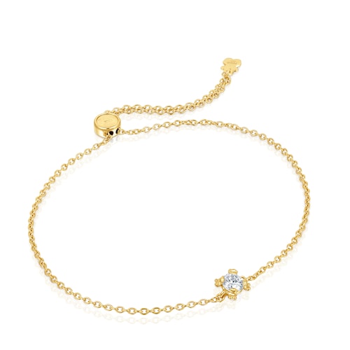 18kt gold plating over silver chain Bracelet with lab-grown diamond TOUS Color Pills