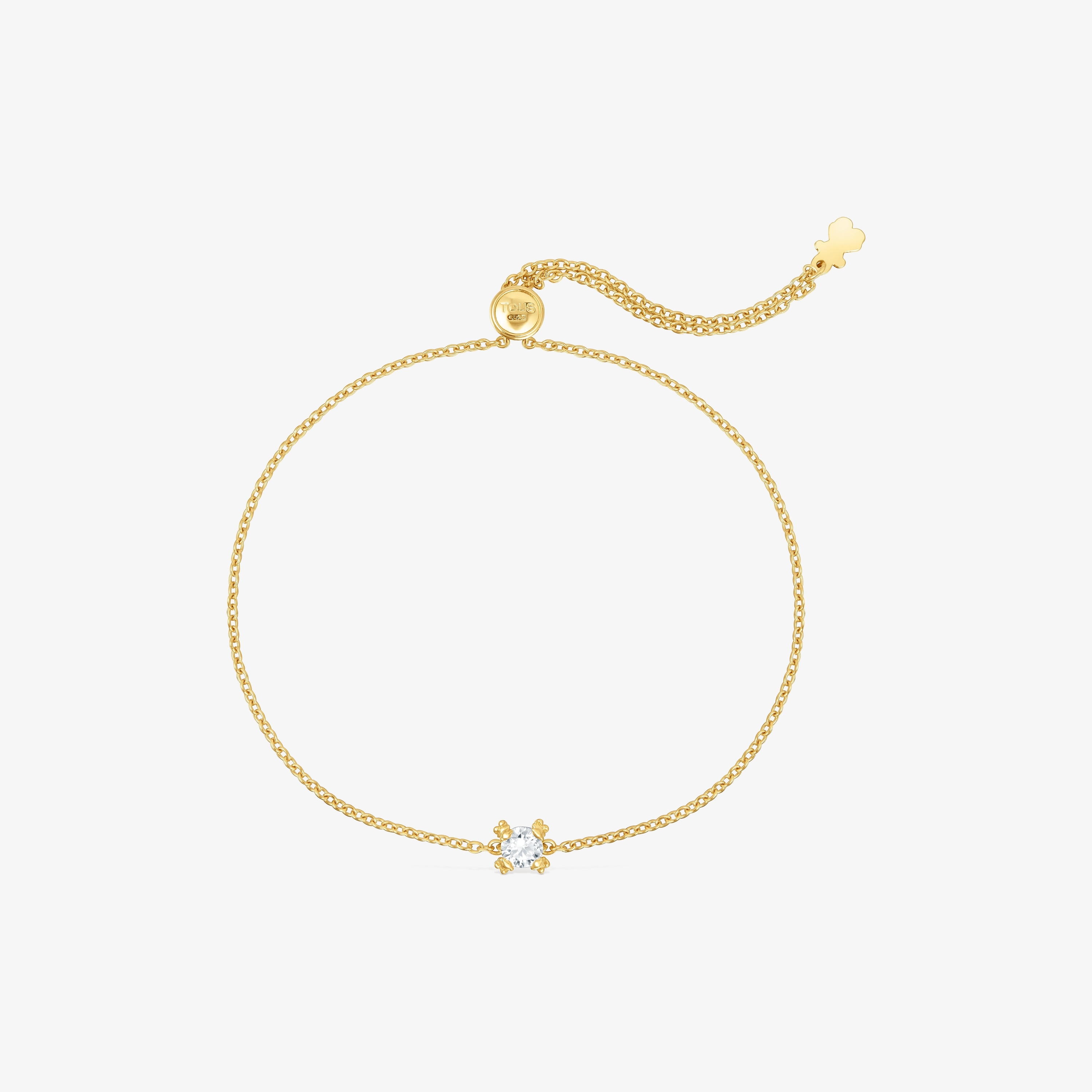 18K gold vermeil chain Bracelet with lab-grown diamond TOUS Color Pills