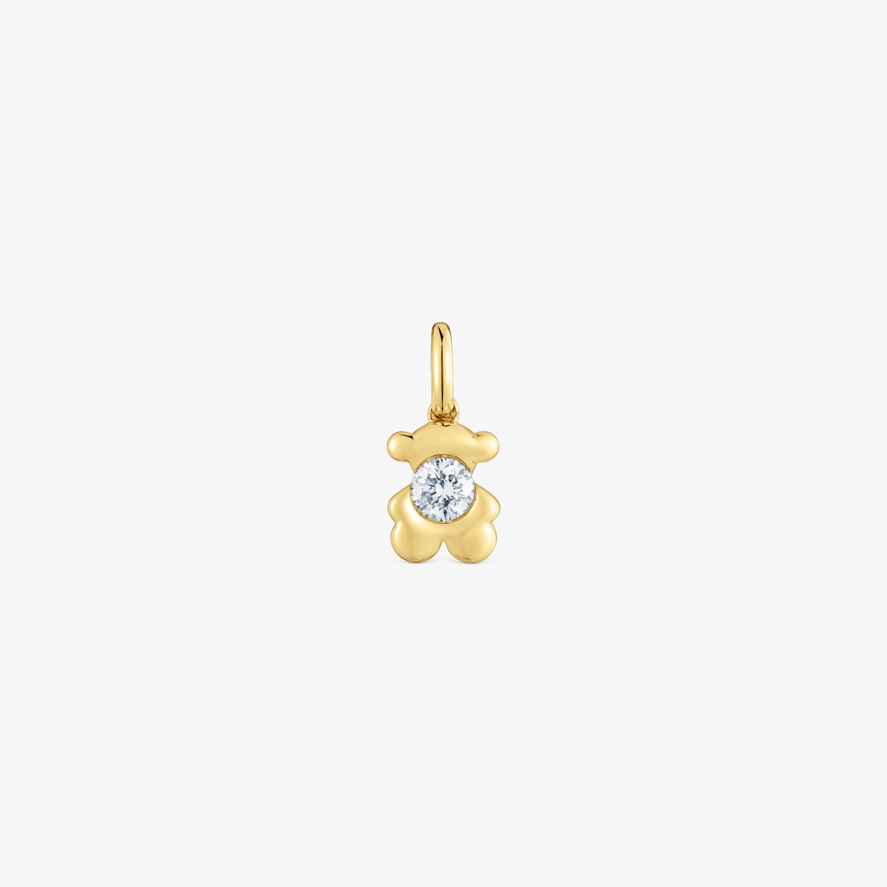 18K solid gold Bear pendant with lab-grown diamond TOUS Lili