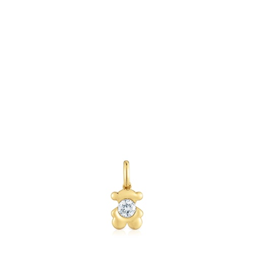 Gold Bear pendant with lab-grown diamond TOUS Lili