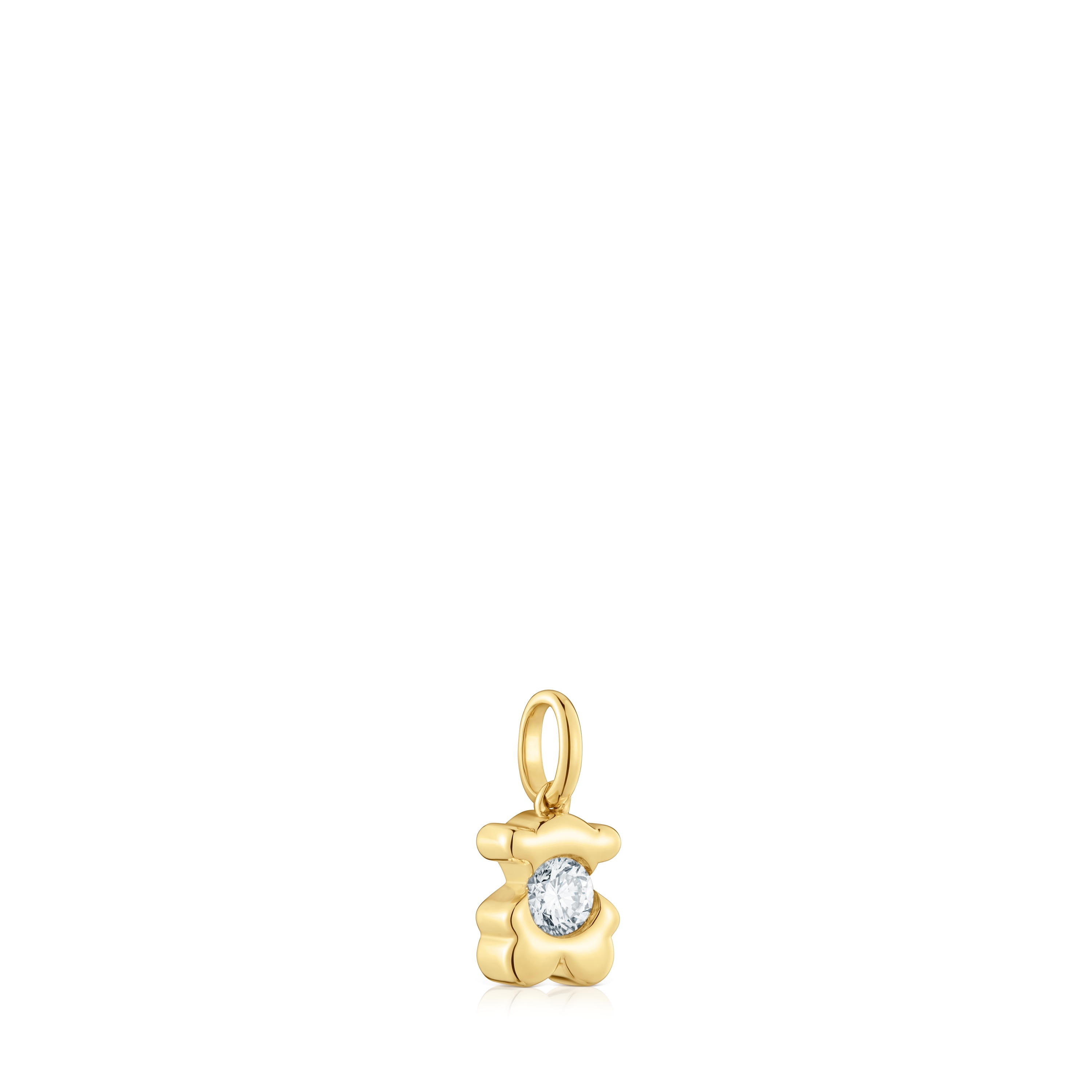 Gold Bear pendant with lab-grown diamond TOUS Lili