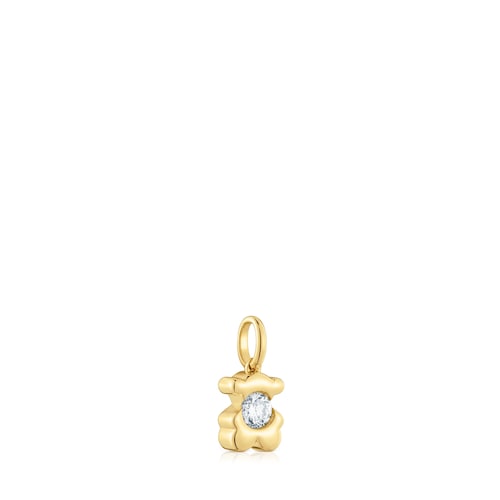 Gold Bear pendant with lab-grown diamond TOUS Lili