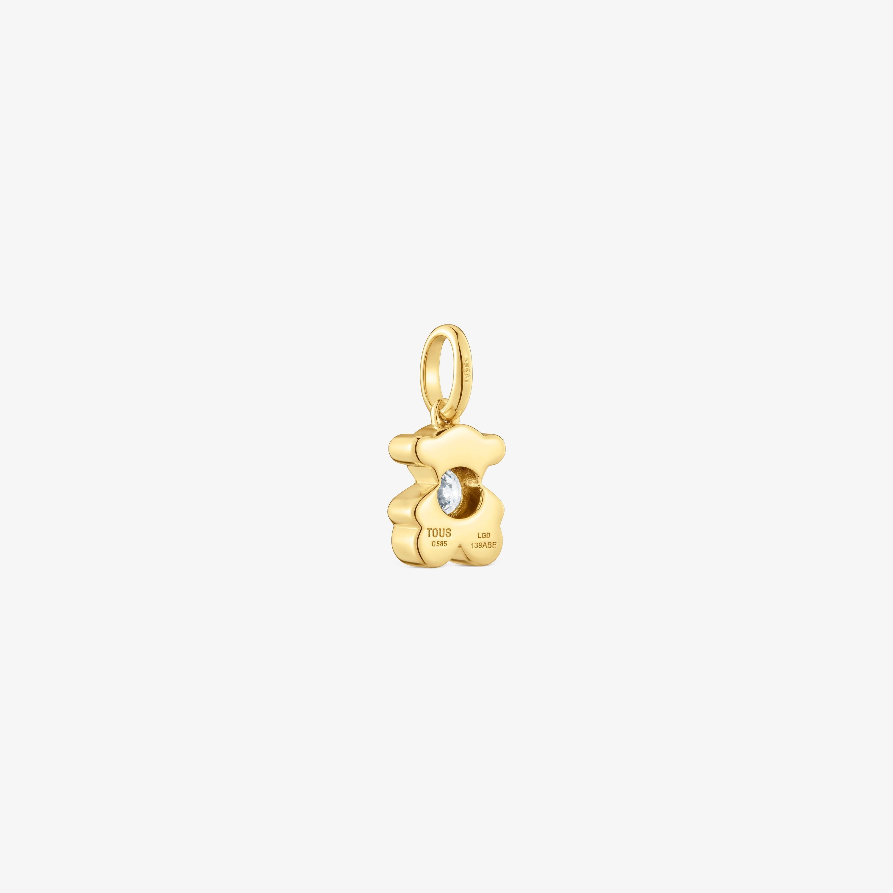 18K solid gold Bear pendant with lab-grown diamond TOUS Lili
