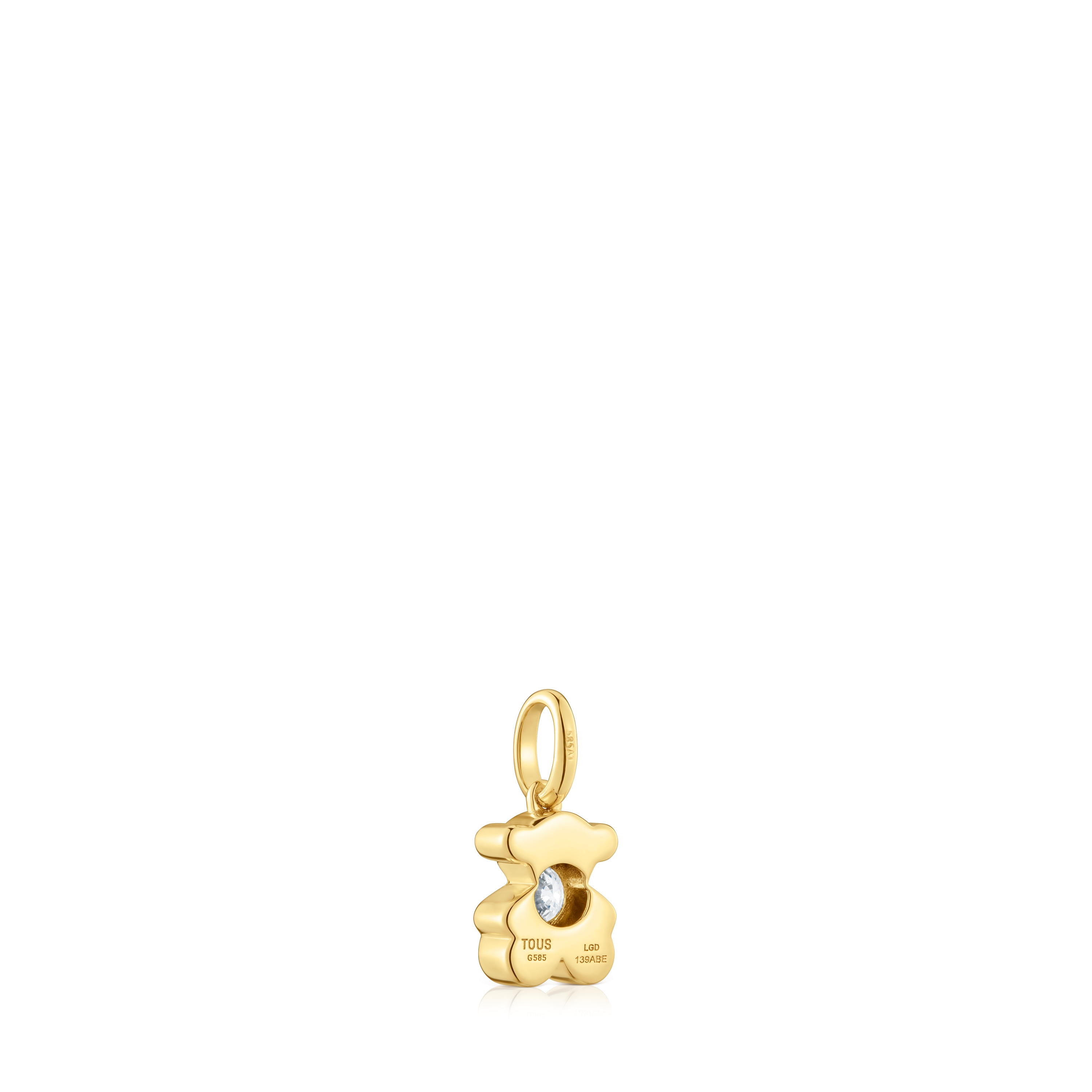 Gold Bear pendant with lab-grown diamond TOUS Lili