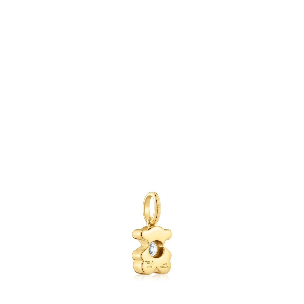 Gold Bear pendant with lab-grown diamond TOUS Lili image number 2
